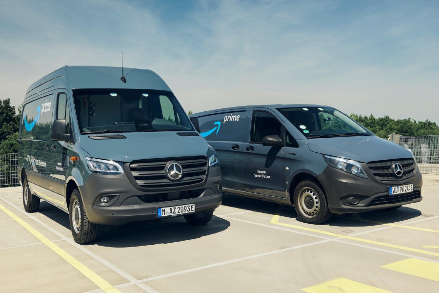 Mercedes-Benz Vans equips Amazon delivery partners with around 5,000 electric vehicles. (Photo: Mercedes-Benz Group)