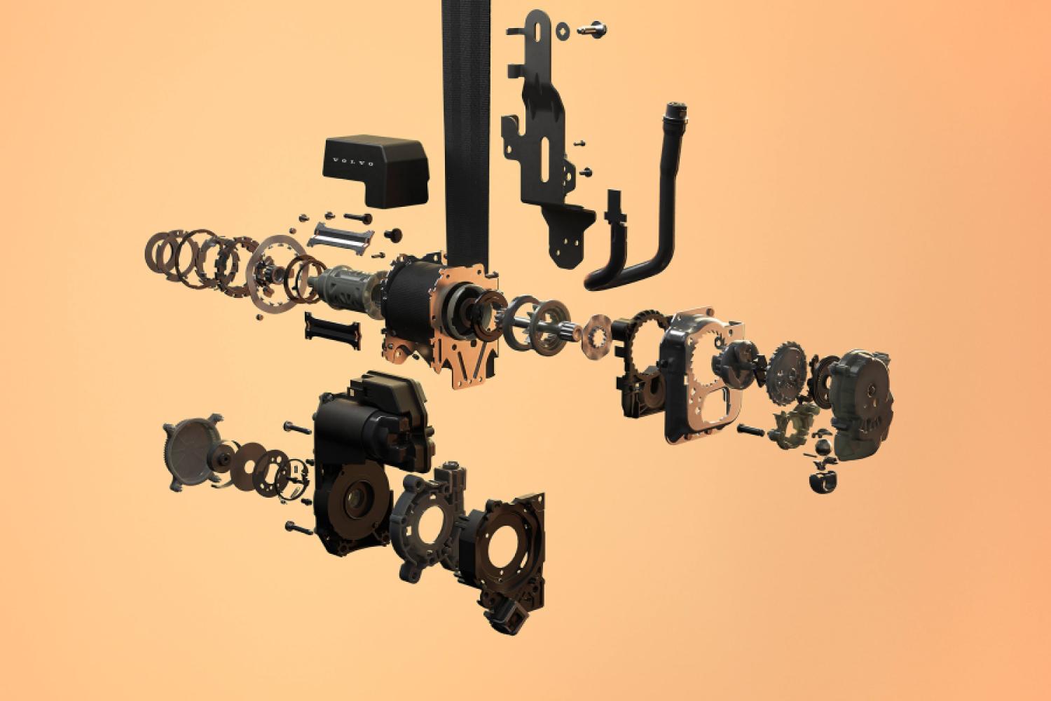 Complejo: El cinturón de seguridad multi-adaptativo, que debutará en 2026 en el Volvo EX60. | Foto: Volvo Cars