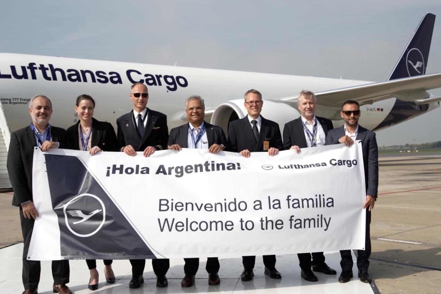 "¡Hola Argentina!" is the name of the new aircraft with which Lufthansa Cargo is increasing its capacity to South America. (Photo: Lufthansa Cargo)