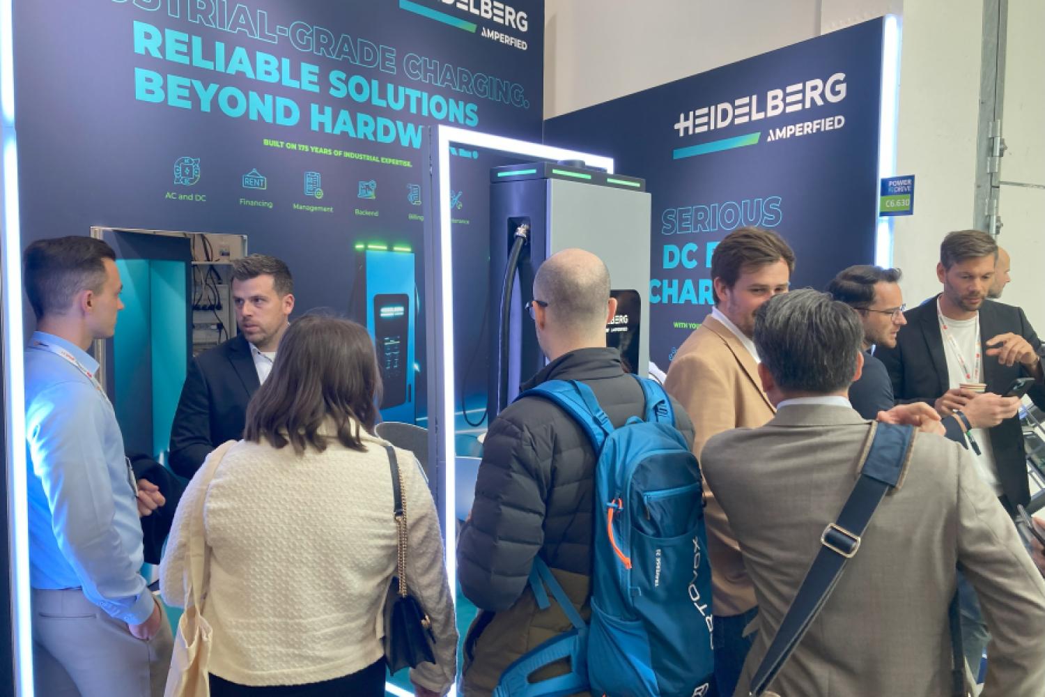 En el evento Smarter E, Heidelberg-Amperfied pudo disfrutar de un stand lleno. | Foto: G. Soller