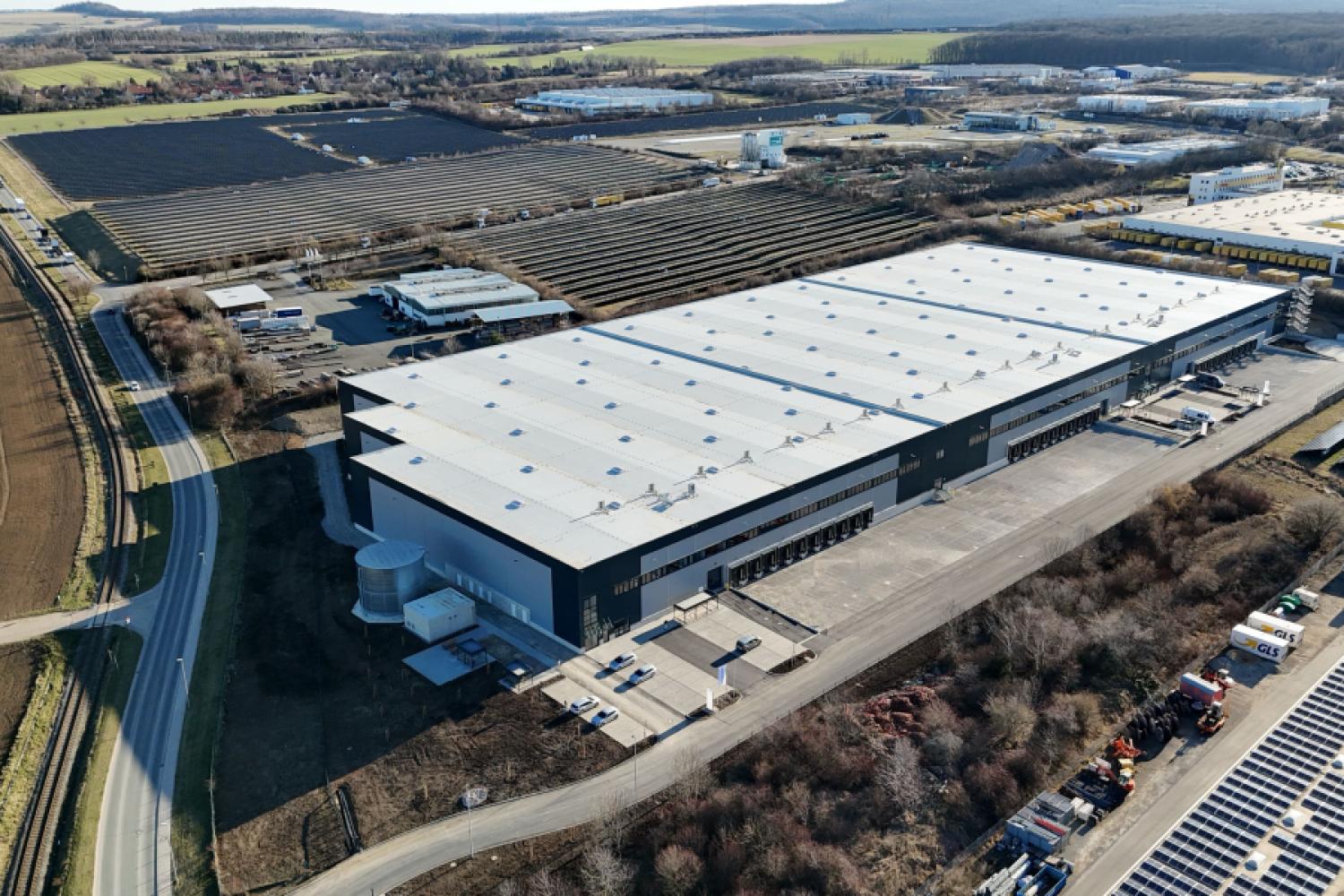 El Focus Logistikpark en Nohra, Turingia: El centro de tráfico de mercancías (GVZ) Erfurt está a solo once kilómetros de distancia. (Foto: BGO)