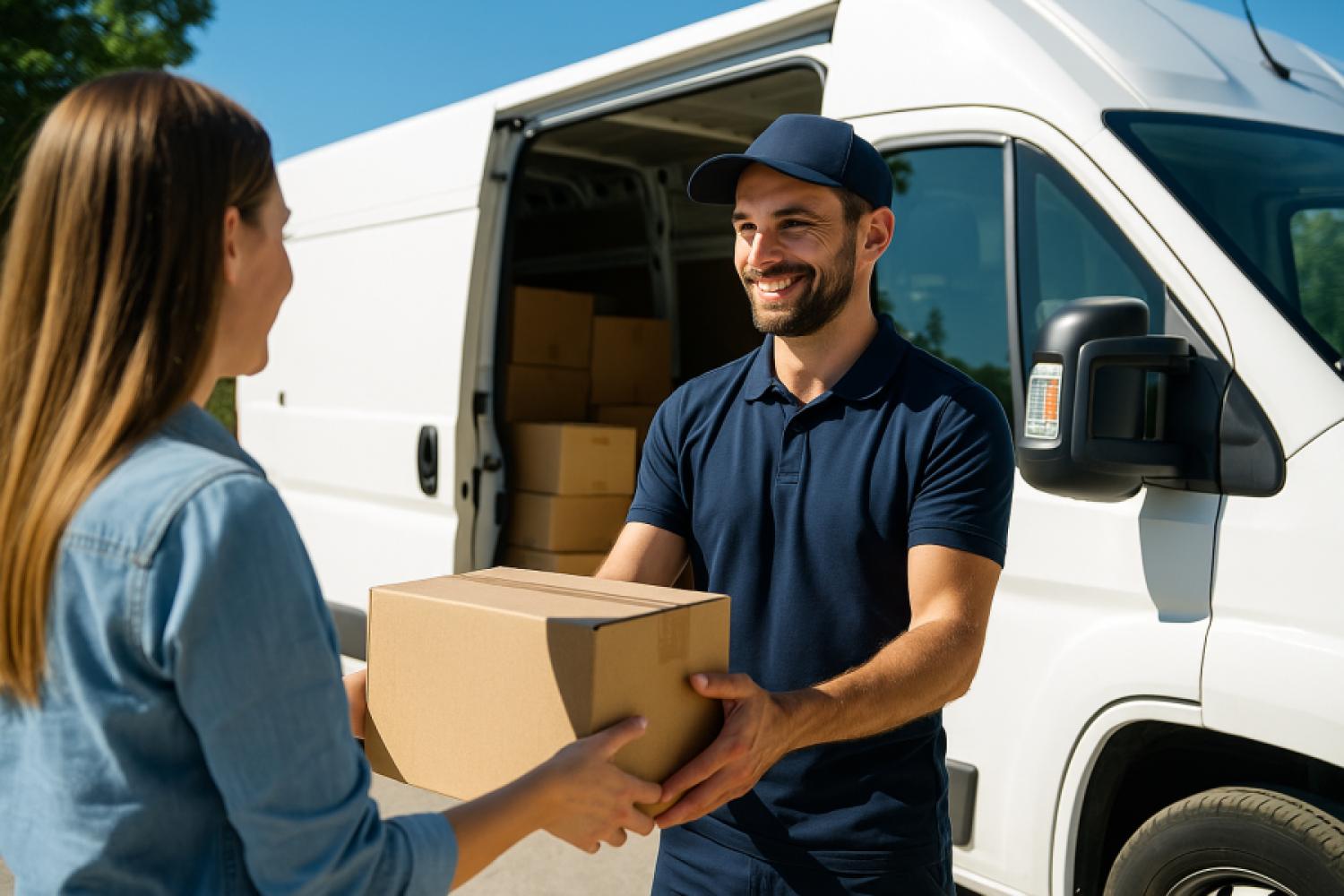 Stock photo: Delivery workers ensure a smooth flow of parcels in Germany on a daily basis. | Photo: AI-generated, DALL-E