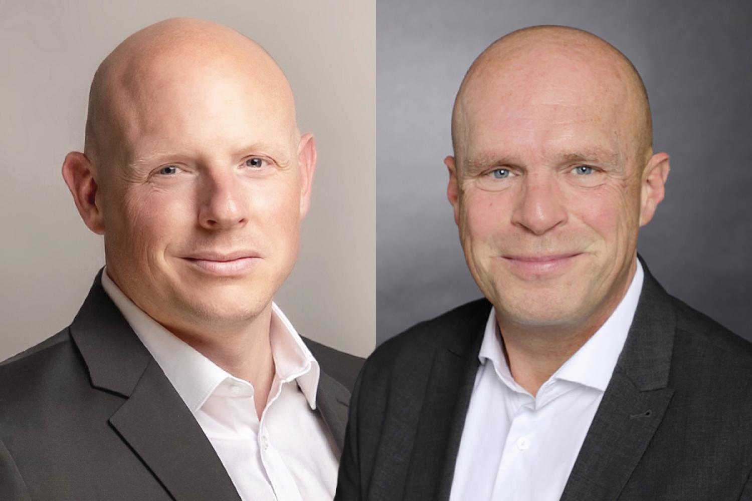 Sebastian Falterbaum (à g.) et Jan Sönke Eckel dirigent ensemble le secteur d'activité Logistique chez NIAG. (Photo : NIAG)