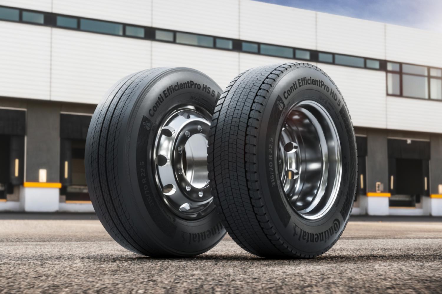 According to Conti, the new EfficientPro is particularly fuel and energy efficient for long-distance transport due to the new vec2Sil silica compound. | Image: Continental.