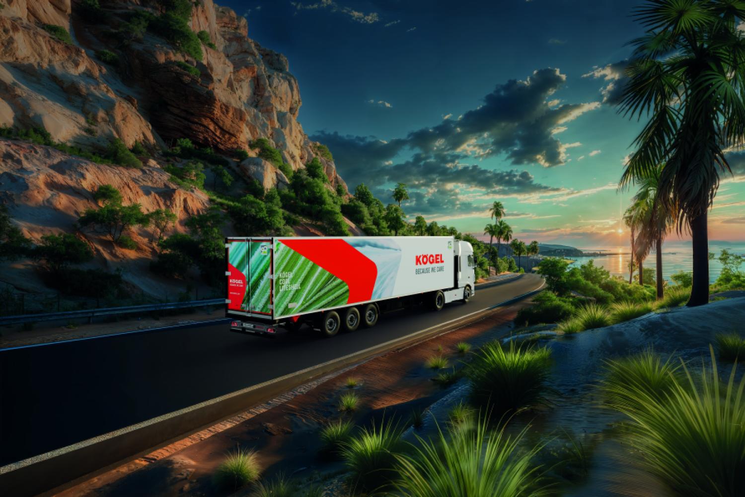 With an exceptionally lightweight exterior, the new Liteshell refrigerated trailer from Kögel stands out. | Image: Kögel