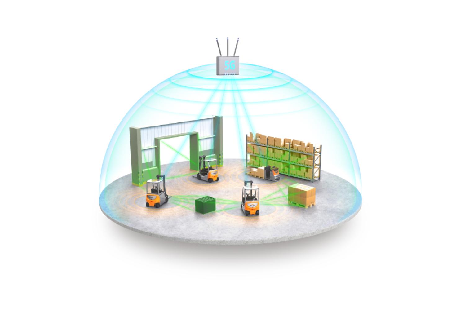 In the CampusOS project, it was examined how an open, modular 5G campus network must be specifically structured so that autonomous vehicles can communicate smoothly, not just theoretically but also in demanding everyday work situations. (Image: Still)