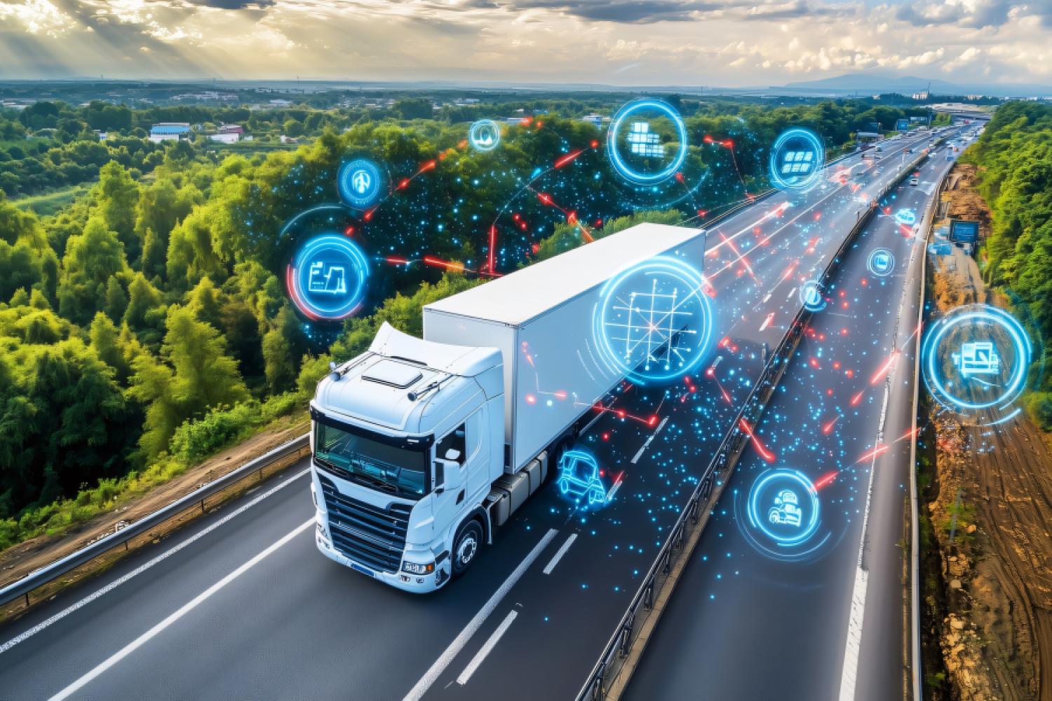 Transportowe webinarium: Cyfrowy wiatr w plecy dla floty – Jak sztuczna inteligencja wspiera Twoje procesy transportowe. (Zdjęcie: HUSS-VERLAG)