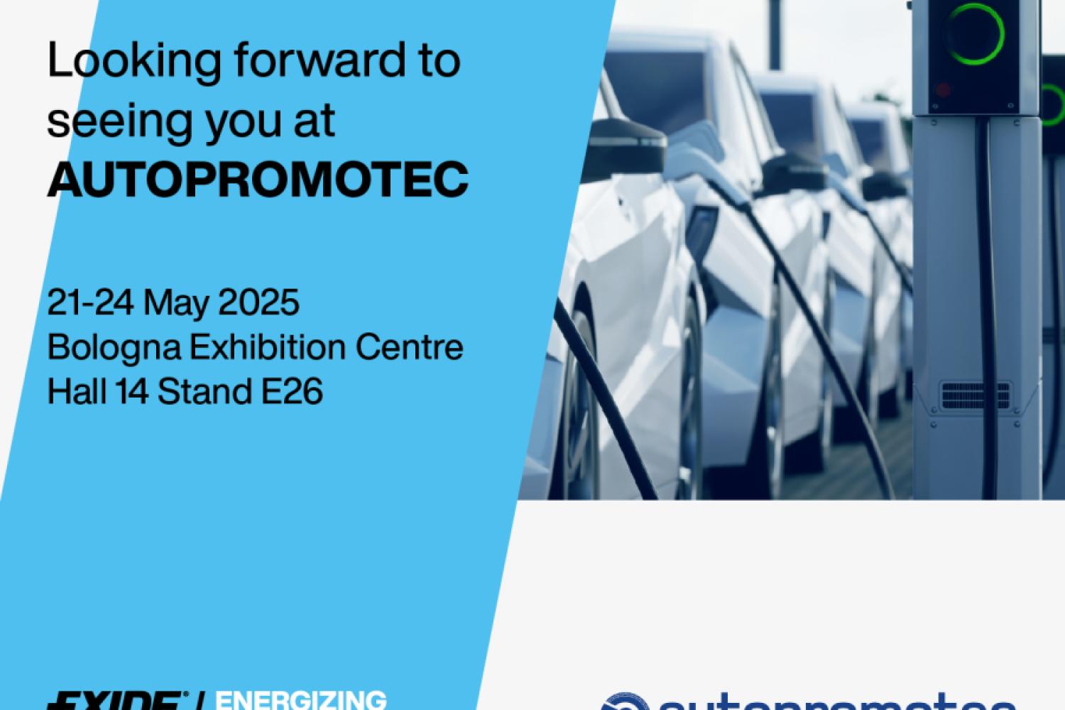 The provider of low-voltage batteries, Exide, is exhibiting at Autopromotec and sharing its knowledge through training sessions. | Image: Exide.