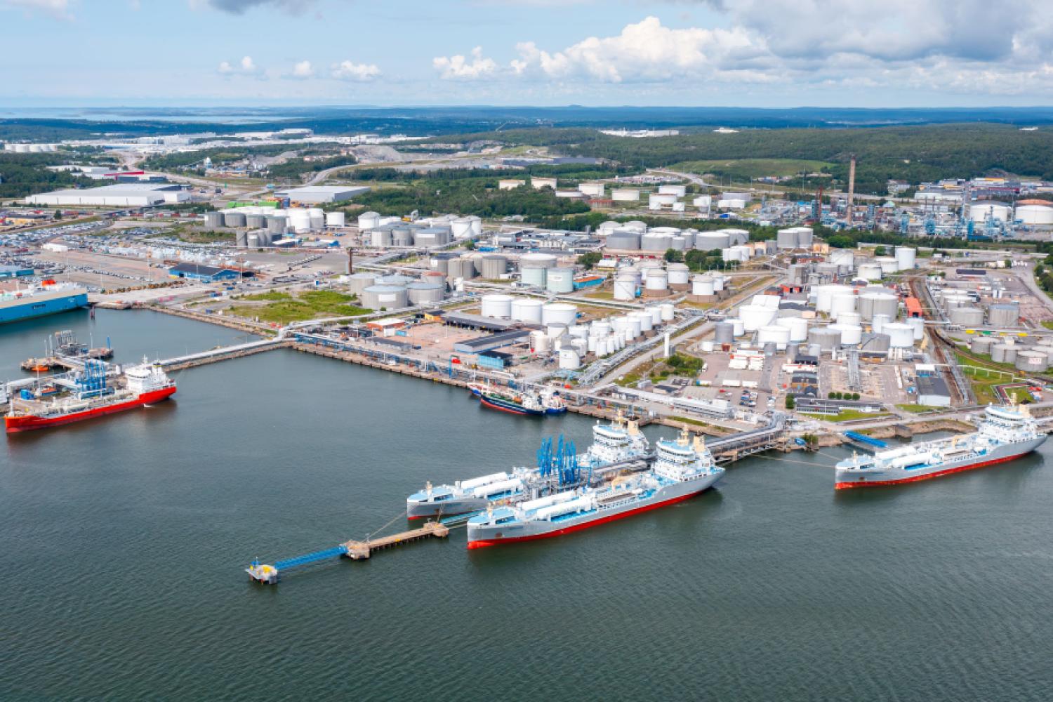 Na zdjęciu port energetyczny w Göteborgu, w którym działa Inter Terminals Sweden. Zdjęcie: Port w Göteborgu.