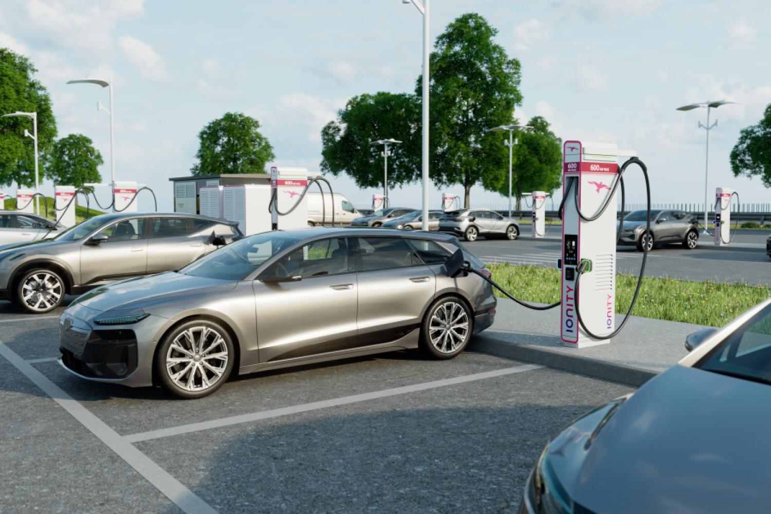 Even faster charging: With the new charging systems from Alpitronic, which Ionity wants to be the first CPO to use, a range of up to 300 kilometers can be achieved in eight minutes. | Photo: Ionity
