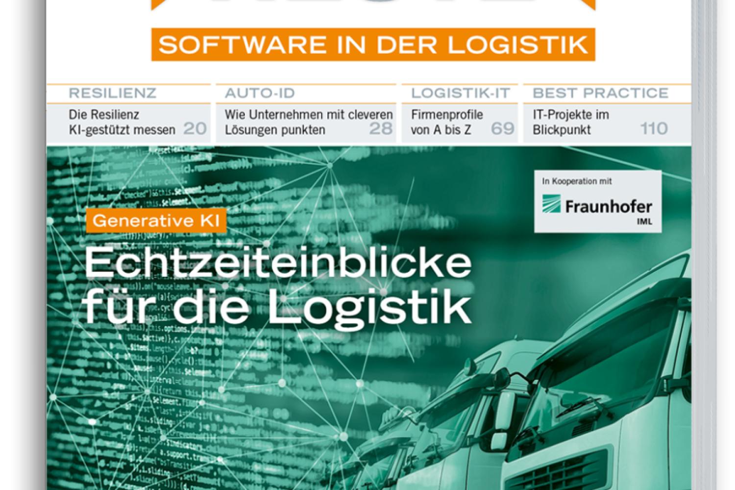 Cover image of the LOGISTIK HEUTE special issue "Software in Logistics 2025", which was published on February 19. (Photo: HUSS-VERLAG)