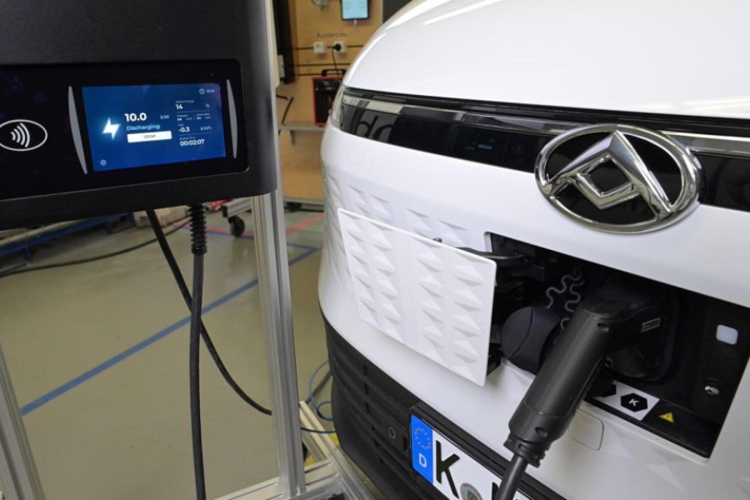Maxus ha probado con éxito la carga bidireccional. | Foto: SAIC Maxus