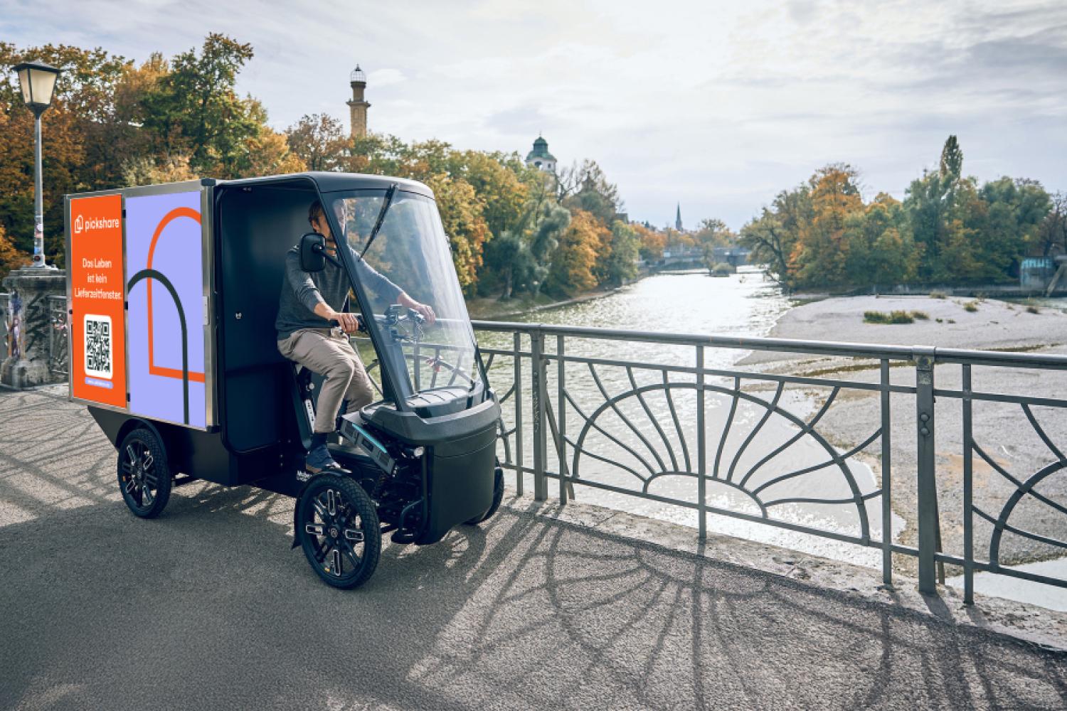 Pickshare apuesta por las bicicletas de carga eléctricas de Mubea y comienza así en Múnich. (Foto: Pickshare)