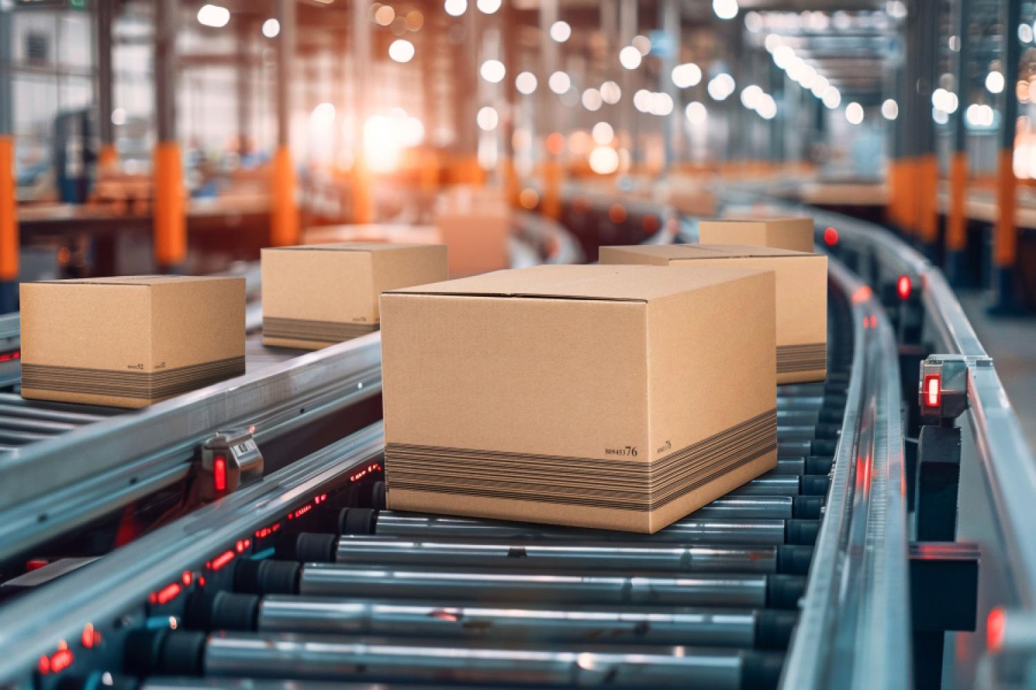 The technology provider Komsa ships 35,000 packages daily. Instead of labels, the company uses a continuous barcode. Komsa is supported by Mondi. (Photo: Mondi)