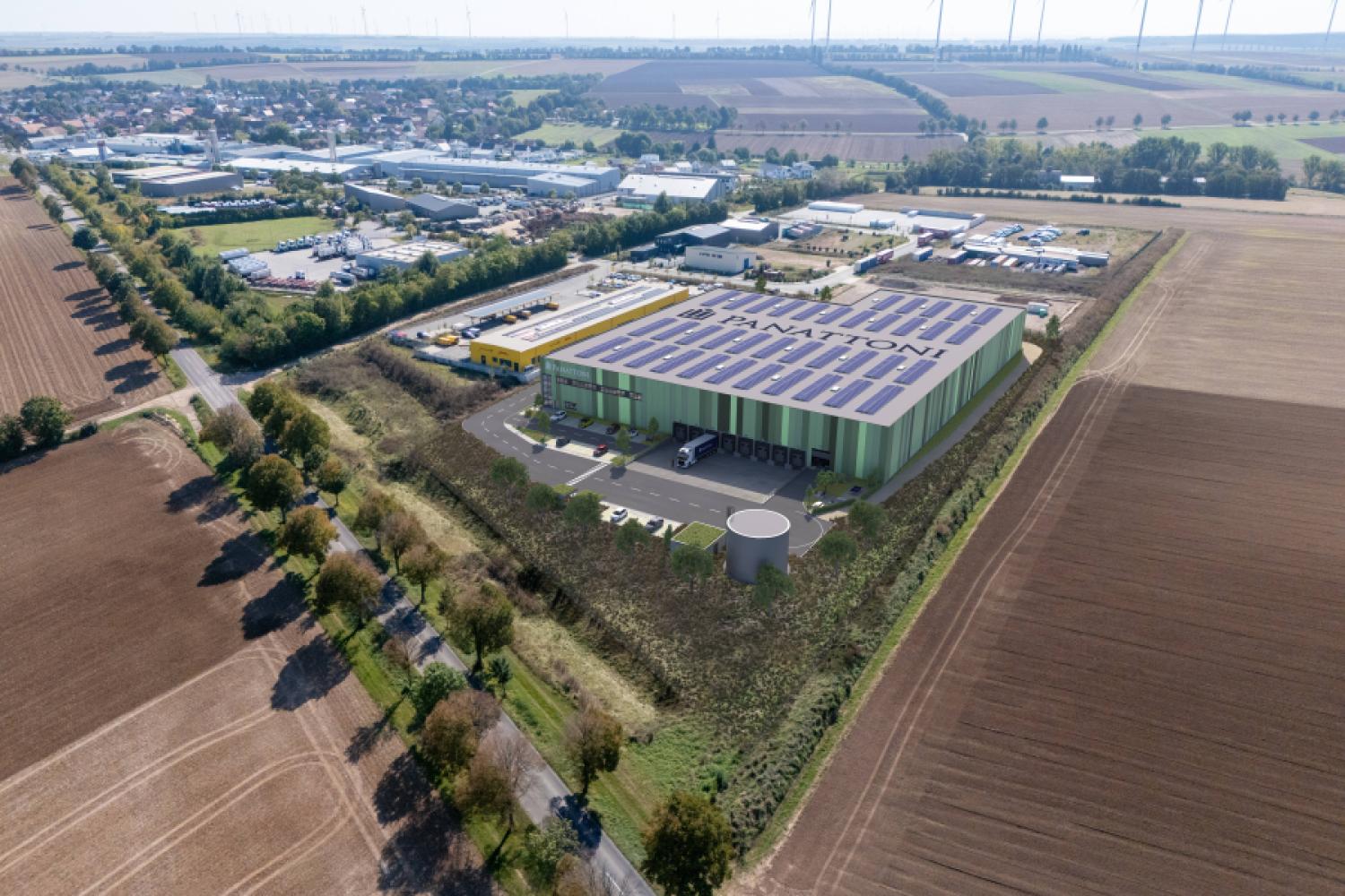 Panattoni construirá un inmueble logístico sostenible de manera especulativa en Alzey. Se muestra una visualización. (Imagen: Panattoni)