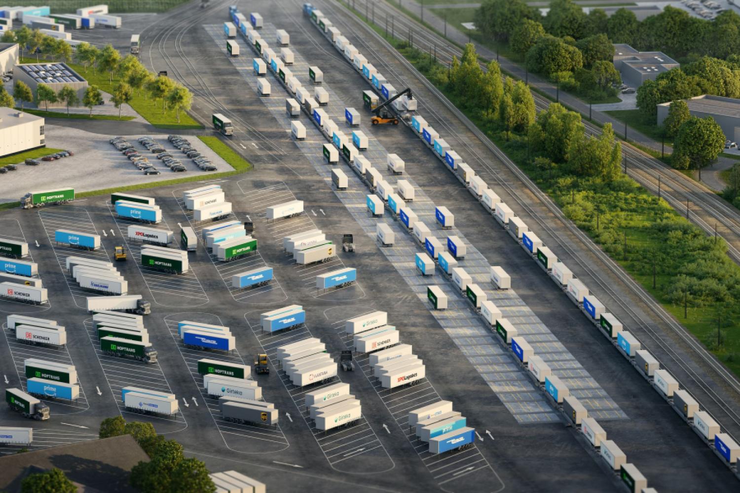 The new terminal is expected to shift hundreds of thousands of truck transports per year onto the railway. (Image: CargoBeamer)