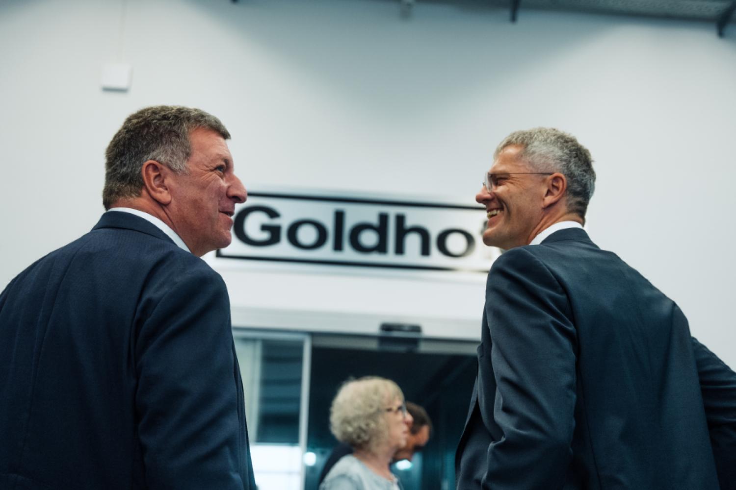 Visitors from politics and business gathered on-site information about current developments in production, logistics, and regulatory practices. | Photo: GOLDHOFER