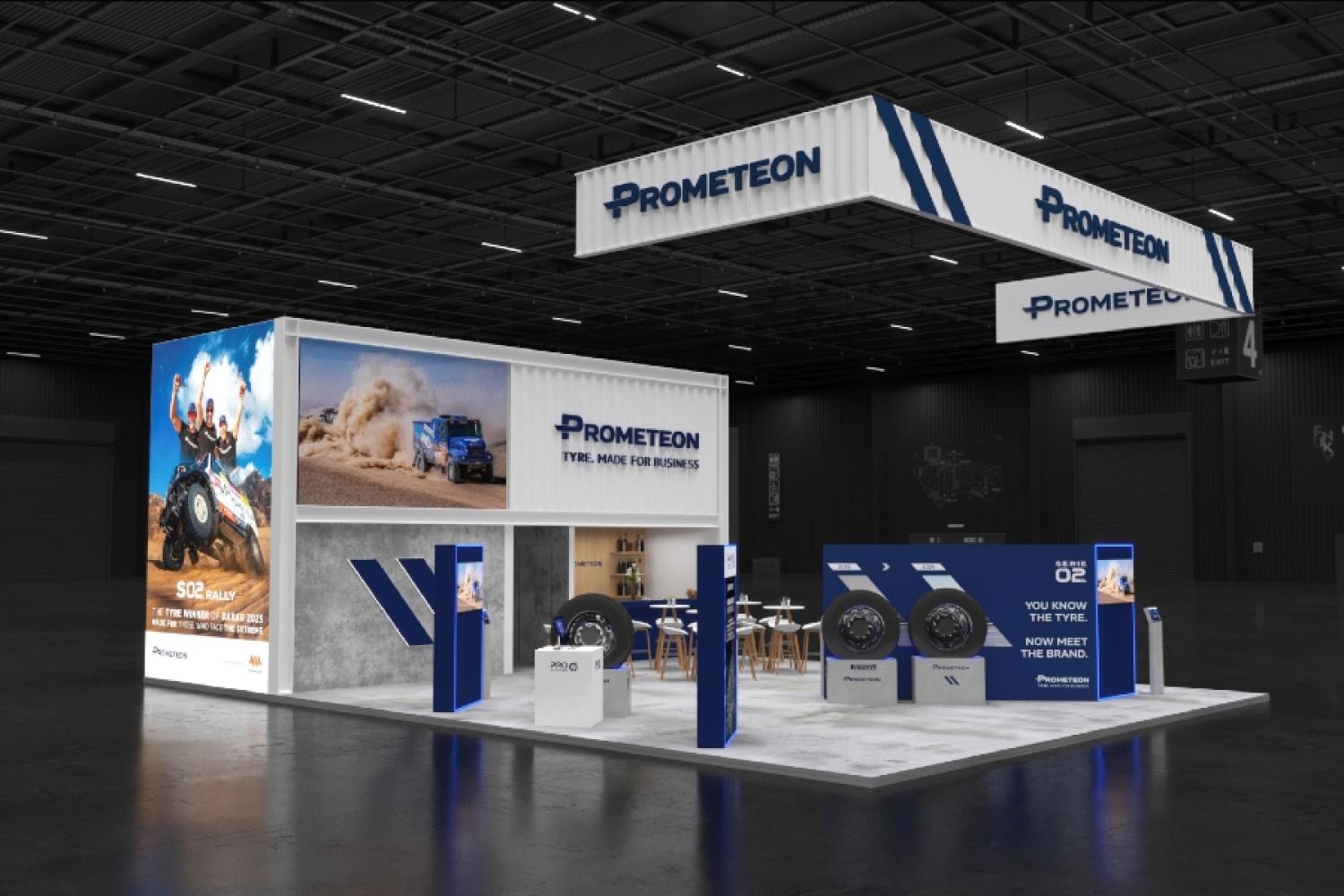 The Prometeon booth at the Transport Logistic 2025 in Munich. | Image: Prometeon.