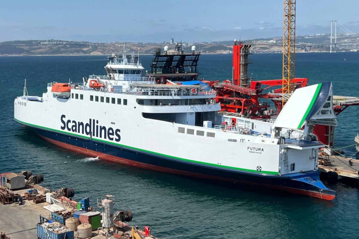 Scandlines souhaite établir de nouvelles normes pour le transport durable et utilisera le nouveau ferry de fret sans émissions sur la ligne Puttgarden-Rødby. Photo : Scandlines