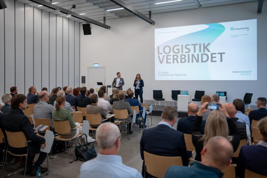 Full house: Around 80 participants discussed at the anniversary about trends and developments in logistics IT. | Photo: Fraunhofer IML / Vinzenz Neugebauer