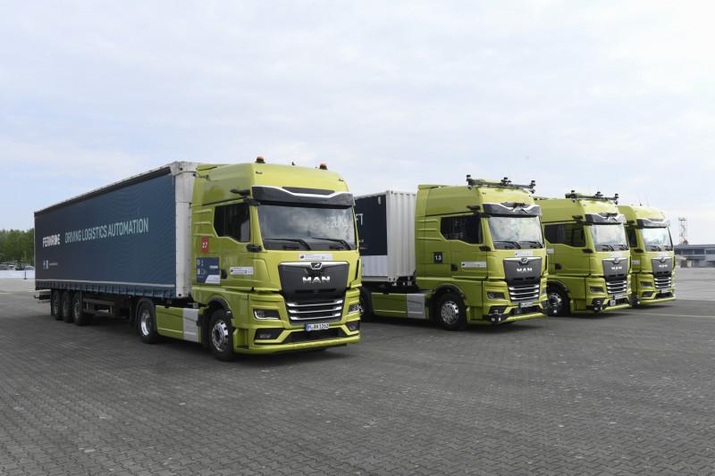The guests of the Atlas-L4 closing event were offered test rides in the Atlas-L4 prototype trucks in addition to expert lectures by the project partners. | Image: MAN Truck &amp; Bus.