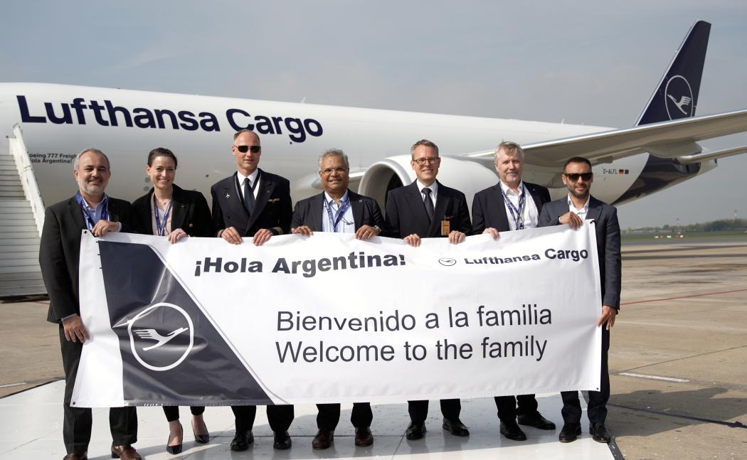"¡Hola Argentina!" is the name of the new aircraft with which Lufthansa Cargo is increasing its capacity to South America. (Photo: Lufthansa Cargo)
