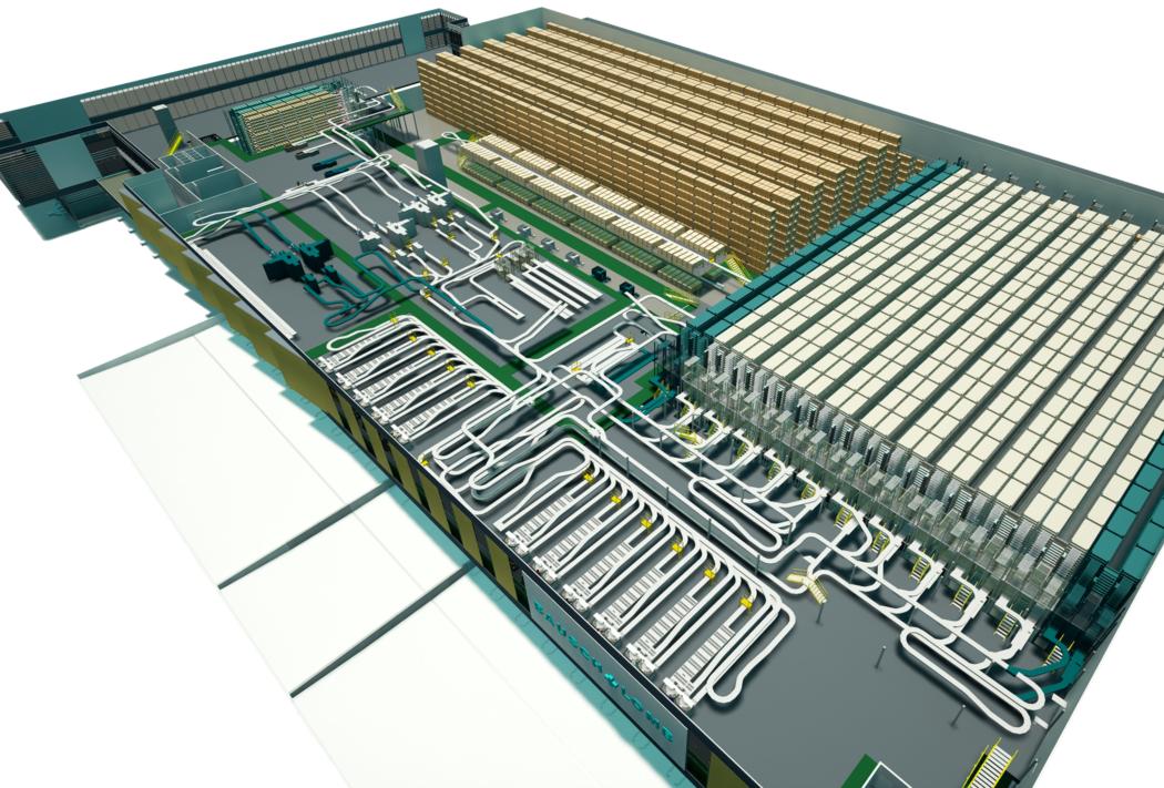 TGW is implementing a new automated facility for the healthcare specialist Bausch + Lomb near Amsterdam. (Graphic: TGW)
