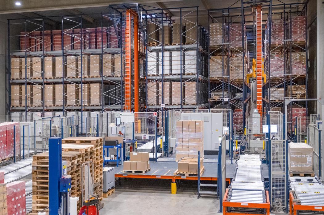 Automation for pretzel sticks and pretzels: Snack manufacturer Boehli relies on Mecalux at its Gundeshoffen location. (Photo: Mecalux)