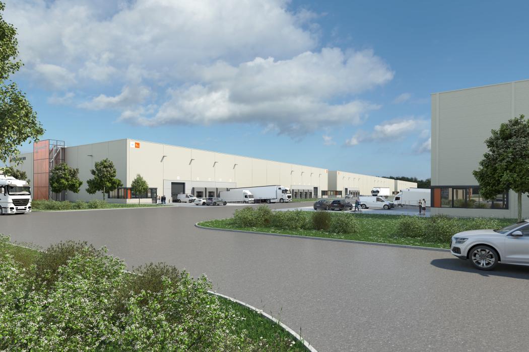 Westenergie AG will be a tenant in the planned CTPark Mülheim in North Rhine-Westphalia. Pictured is an animation. (Image: CTP)