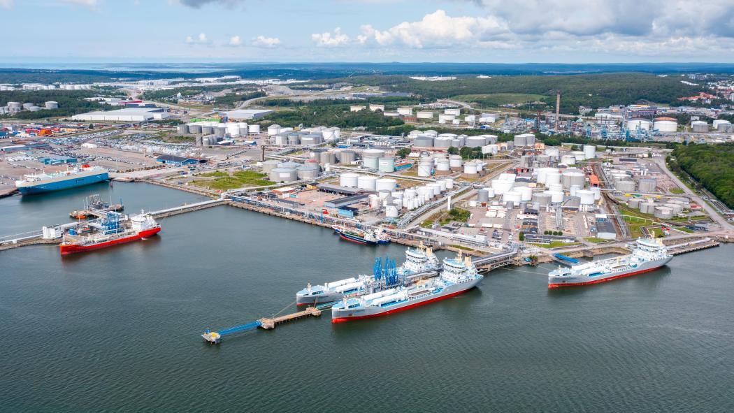 Na zdjęciu port energetyczny w Göteborgu, w którym działa Inter Terminals Sweden. Zdjęcie: Port w Göteborgu.