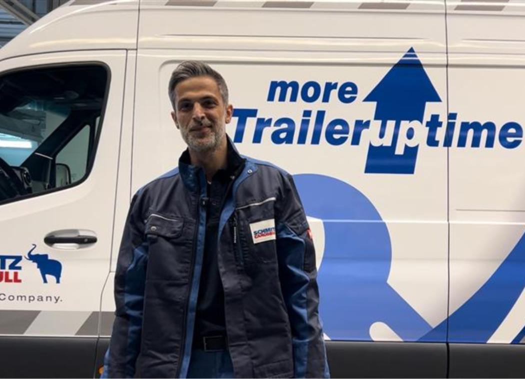 Hatip Olcay, service and refrigeration machine specialist, operates the first Schmitz Cargobull service van. (Photo: Schmitz Cargobull)