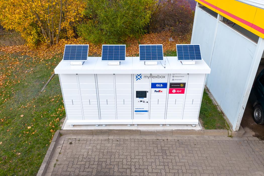 The integration of energy supply, service, and goods logistics is transforming the gas station network in German cities. | Photo: myflexbox