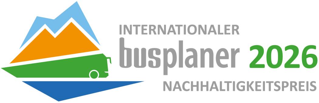 Until January 30, 2026, companies can apply for the 'International busplaner Sustainability Award' (IBNP). (Graphic: HUSS-VERLAG GmbH)