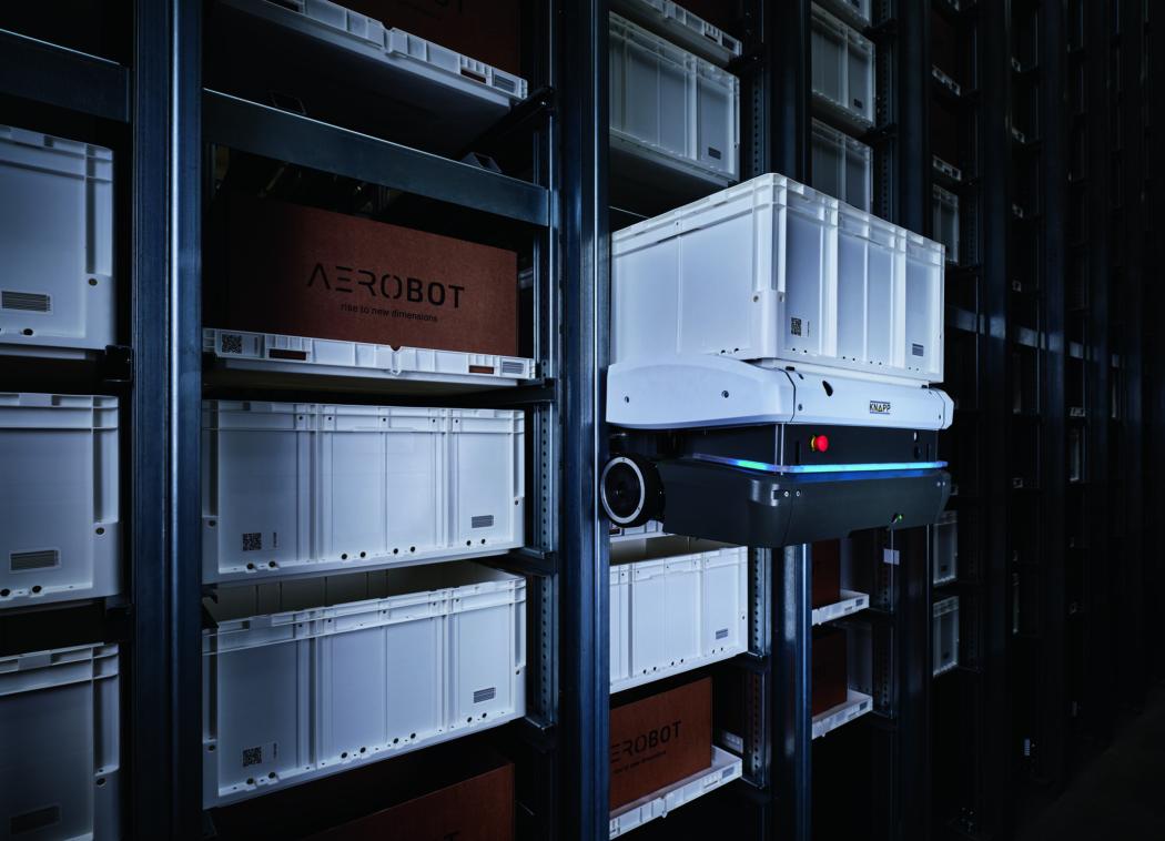 Nord is the first company in Germany to rely on the warehouse robotics system AeroBot from Knapp. (Photo: Knapp)