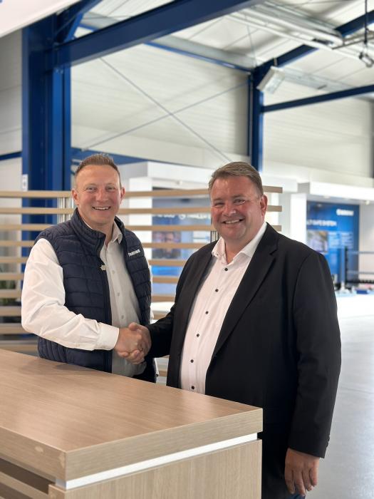 Coopération décidée : Maximilian Birle (g.), Responsable Télématique &amp;amp; Services Numériques chez Krone, et Lutz Siegert, Directeur Pays DACH &amp;amp; CEE chez Platform Science. (Photo : Krone)