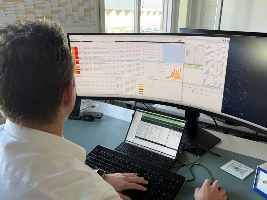 At Krüger & Gothe, the MIG software from Perzeptron is in use. (Photo: Krüger & Gothe)