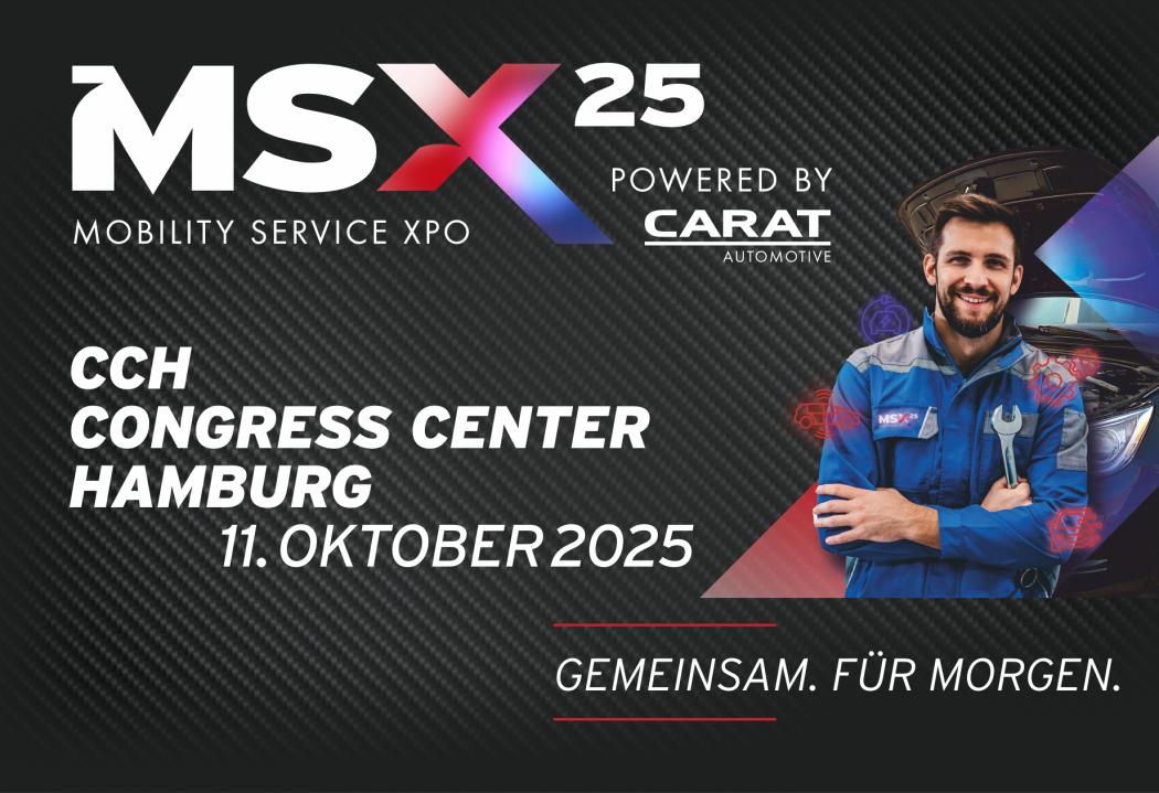 Carat is revamping its trade fair concept and presenting a new industry event with the Mobility Service Xpo'25 (MSX'25 for short) on October 11, 2025, in Hamburg. | Image: Carat
