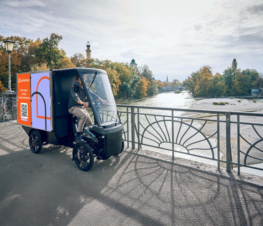 Pickshare apuesta por las bicicletas de carga eléctricas de Mubea y comienza así en Múnich. (Foto: Pickshare)