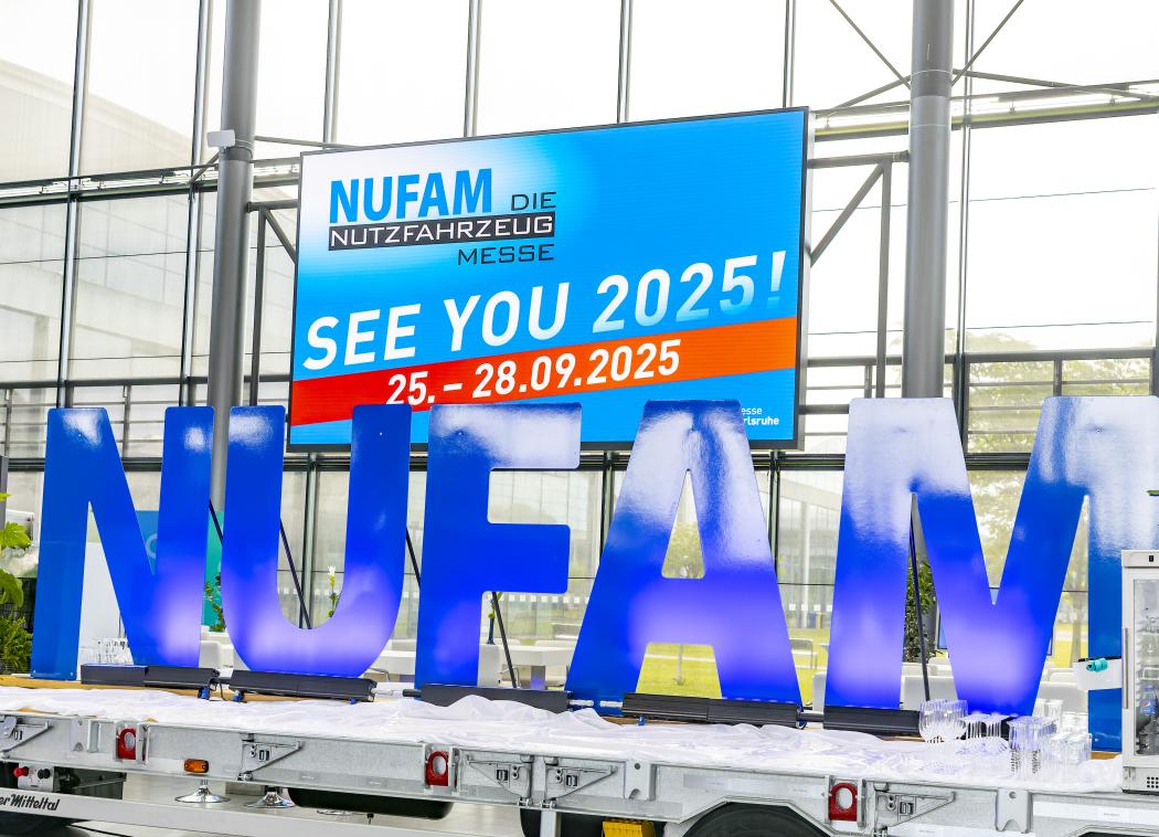 The NUFAM 2025 showcases the diversity and future of the European commercial vehicle industry from September 25 to 28 in Karlsruhe. | Image: Messe Karlsruhe / Jürgen Rösner