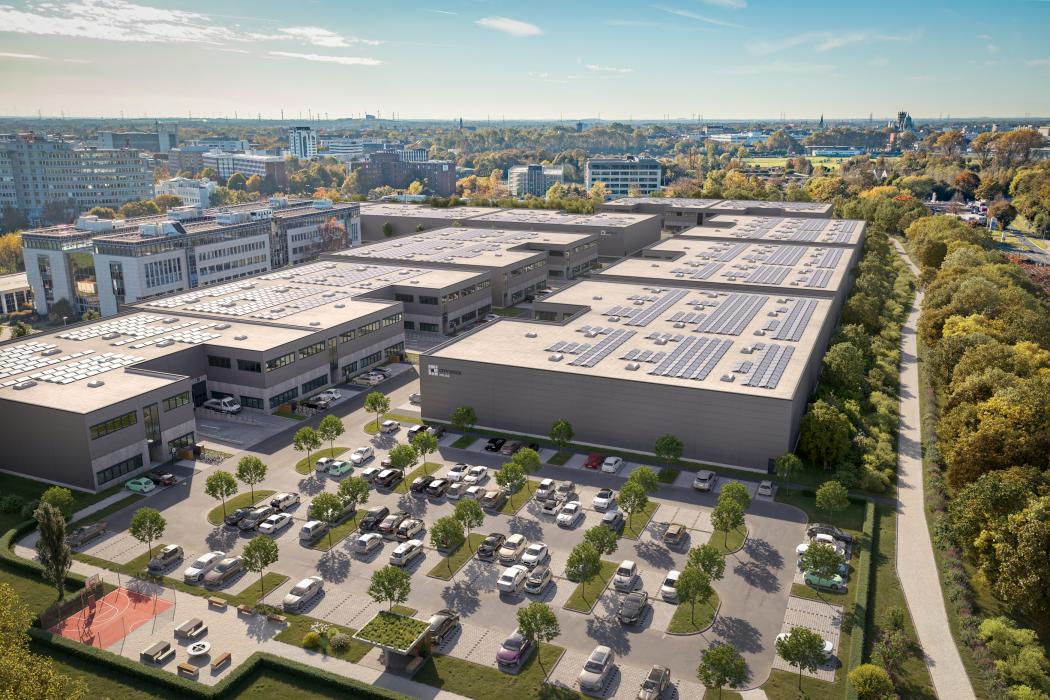 Le terrain d'environ 85 500 mètres carrés destiné au City-Dock prévu par Panattoni est situé dans le quartier de Hammfeld, à seulement quelques minutes en voiture de Düsseldorf. (Image : Panattoni)