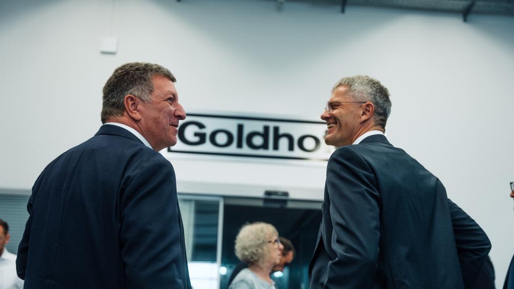 Visitors from politics and business gathered on-site information about current developments in production, logistics, and regulatory practices. | Photo: GOLDHOFER