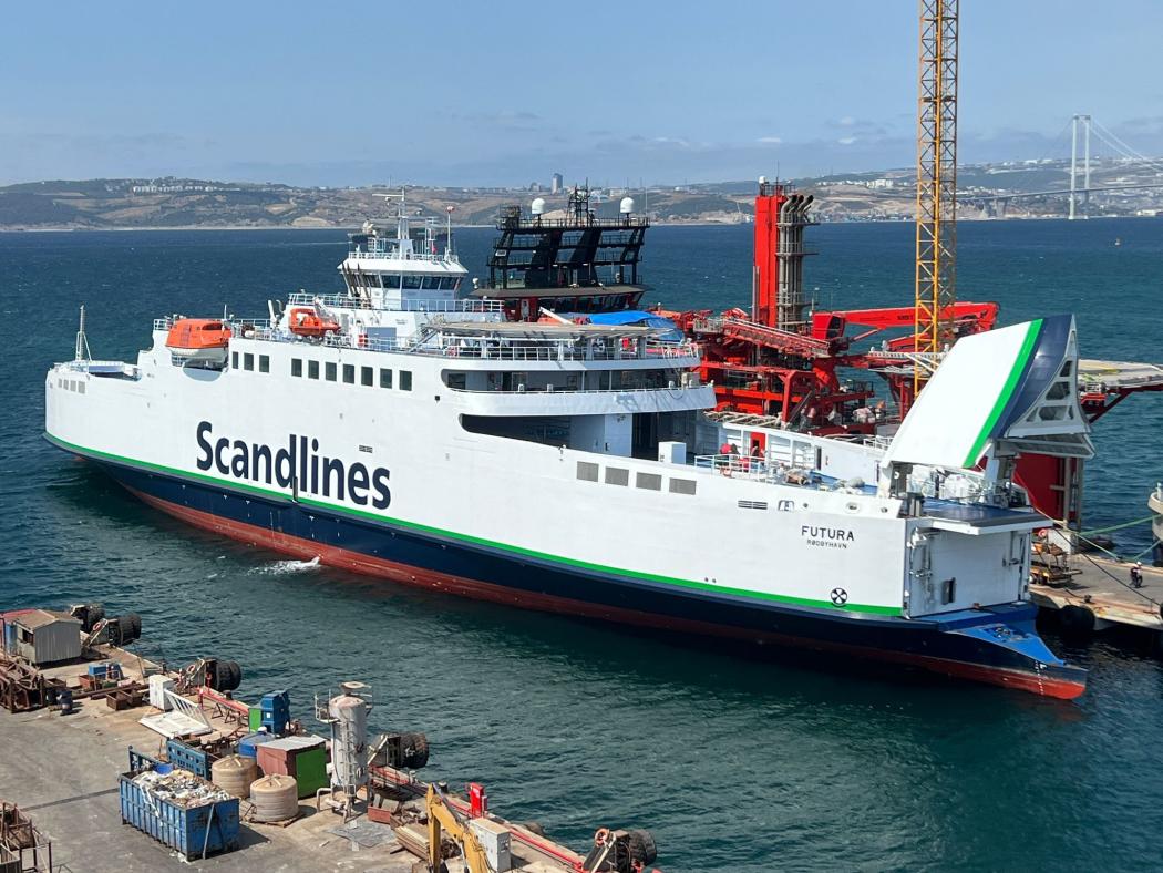 Scandlines souhaite établir de nouvelles normes pour le transport durable et utilisera le nouveau ferry de fret sans émissions sur la ligne Puttgarden-Rødby. Photo : Scandlines
