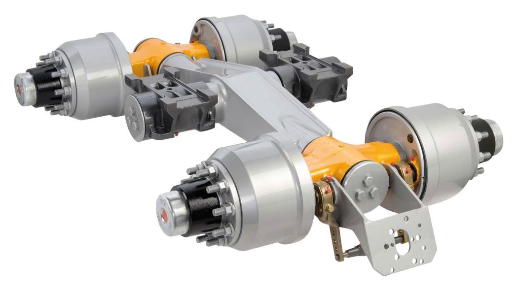 The pendulum axle unit in the SAF-Holland portfolio is used for load balancing in extremely high-stress trailer applications. | Image: SAF-Holland.