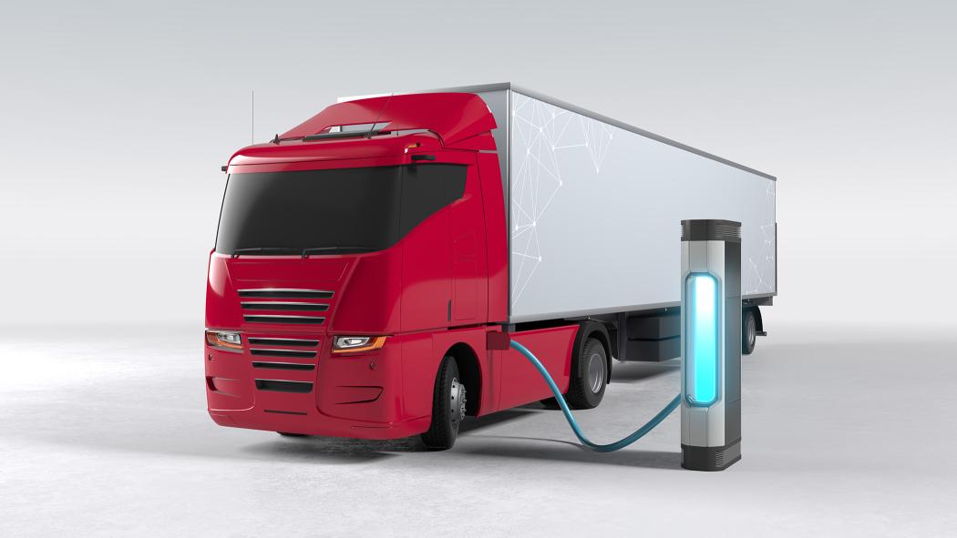 On the company's campus in Stuttgart, an electric truck was tested at a public charging station. | Photo: Vector Informatik
